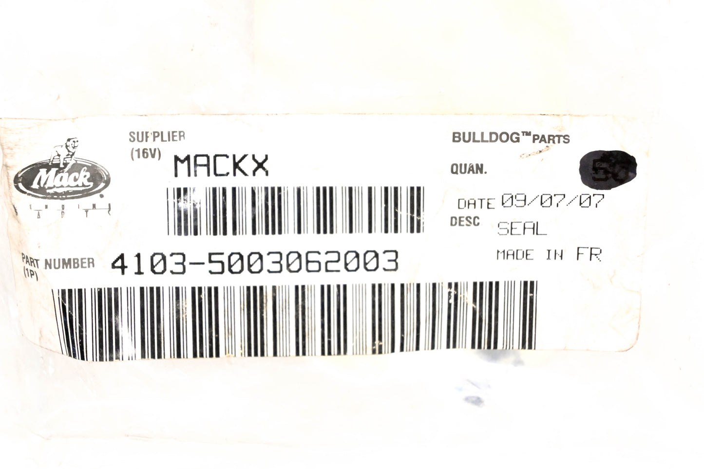 Mack 4103-5003062003, 5003062003 Renault Copper Seal NOS