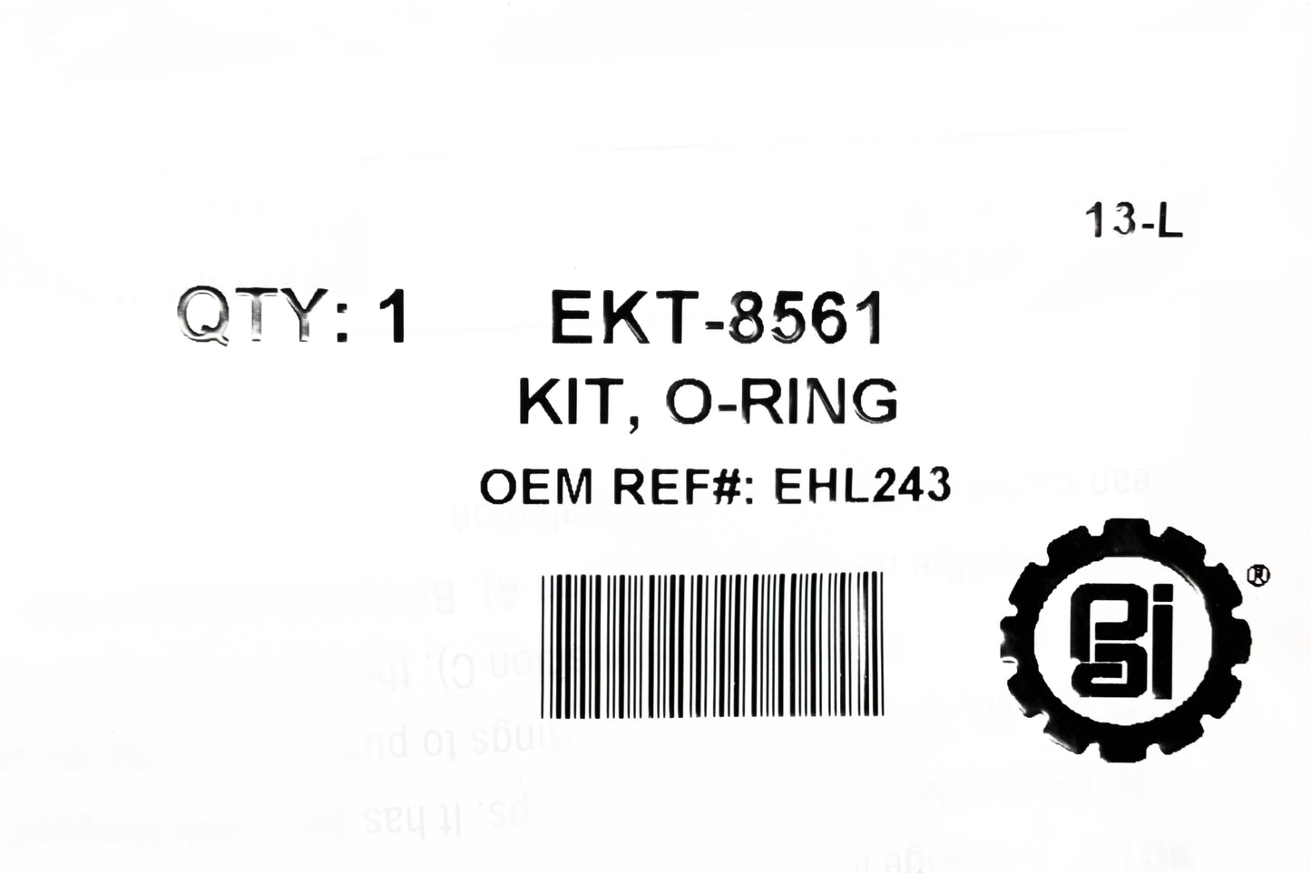 PAI EKT-8561, 8609-EHL243 E-Tech Pump O-Ring Kit NOS
