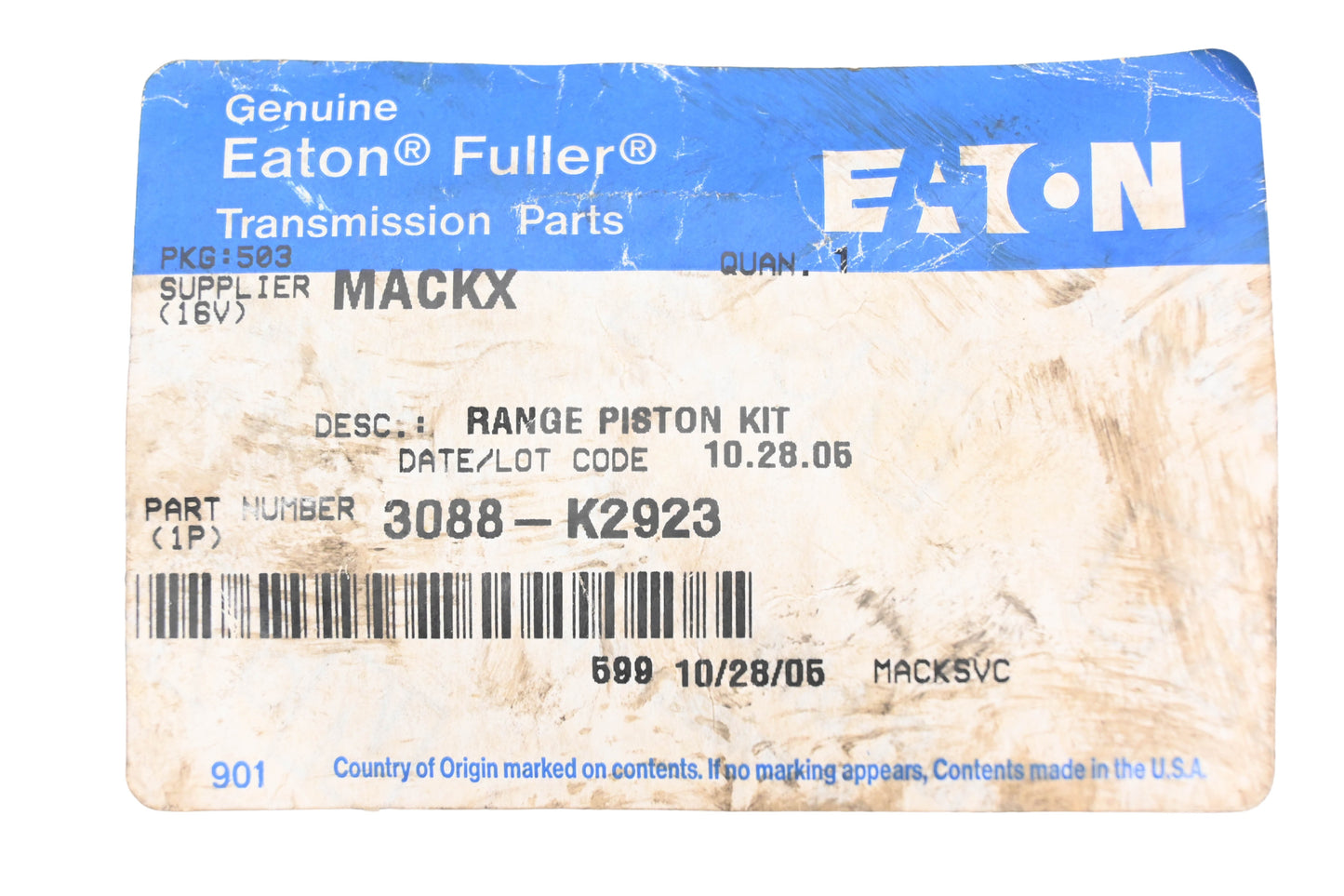 Mack 3088-K2923 Eaton Fuller Range Piston Kit NOS