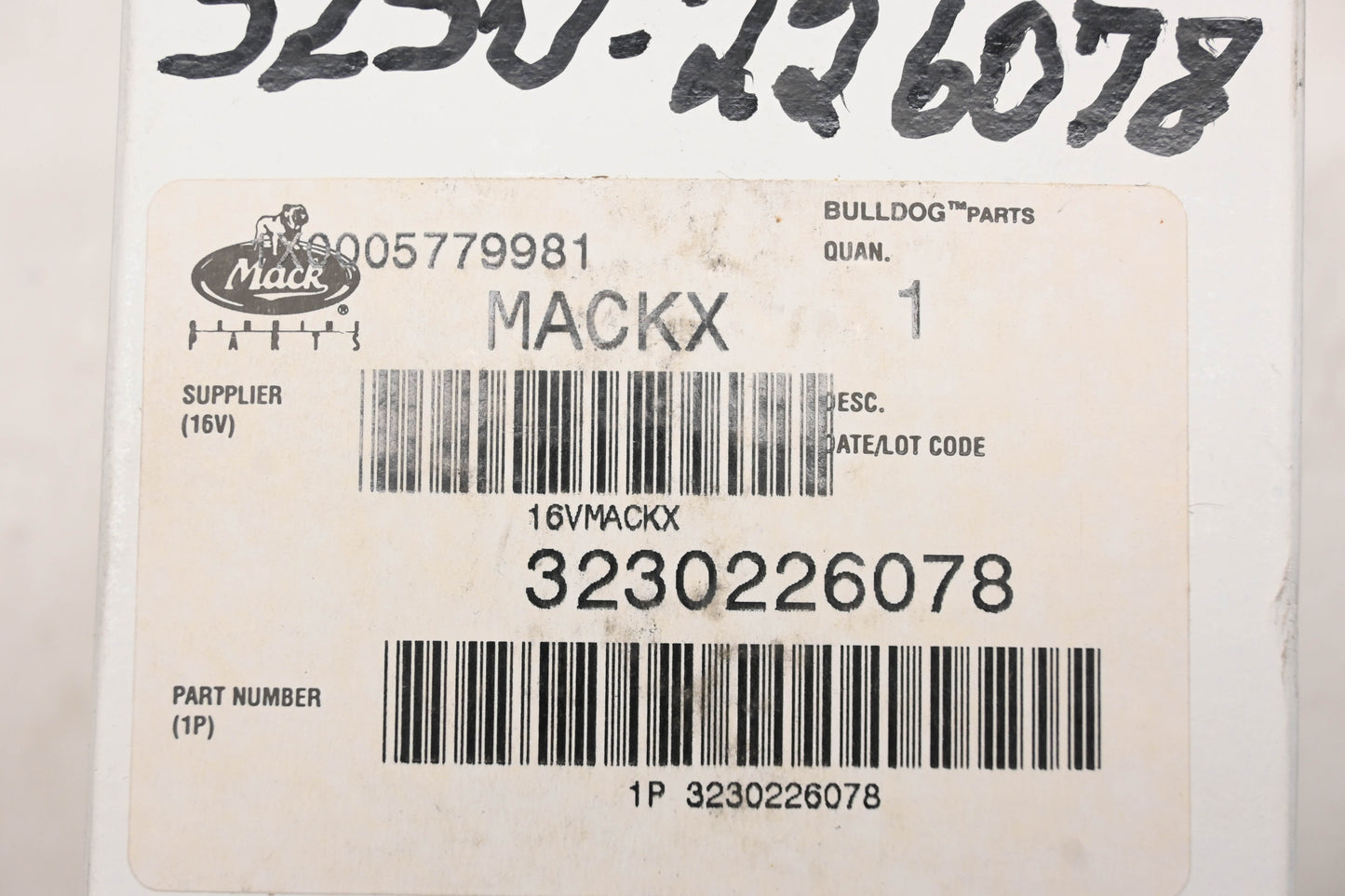 Mack 3230-226078, 3230226078 Ramp NOS