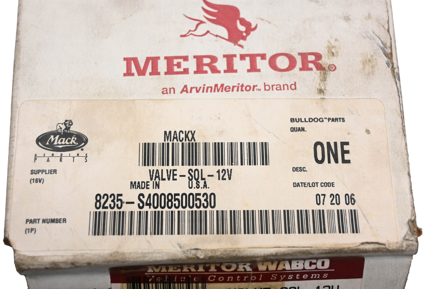 Mack 8235-S4008500530, S4008500530 Meritor Wabco Braker Valve