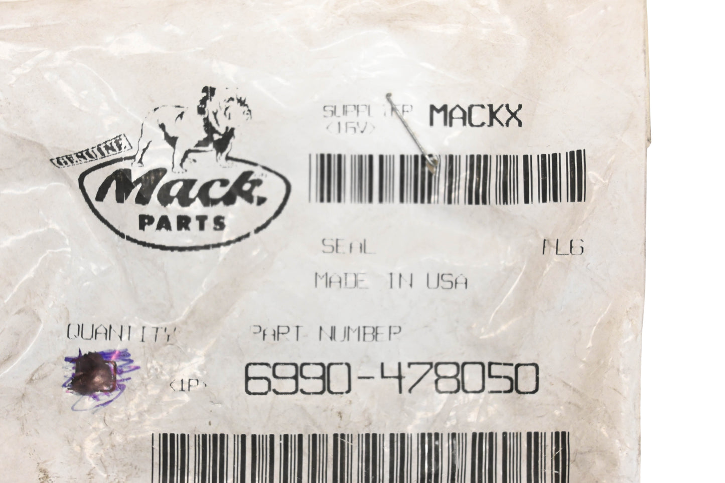 Mack 6990-478050, 6990478050 Seal NOS