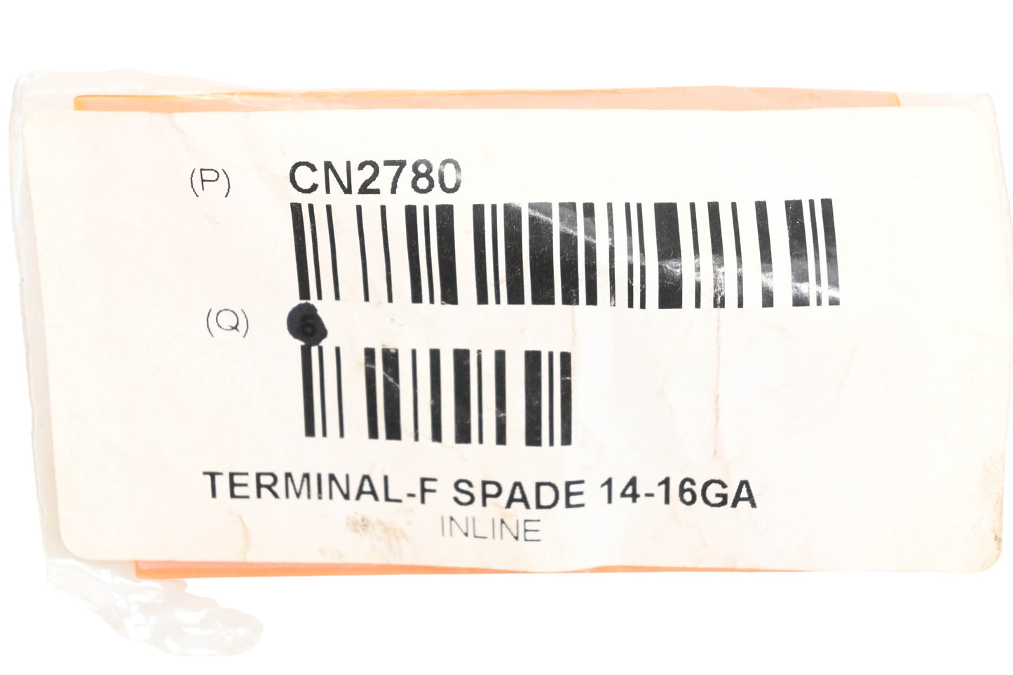 Inline CN2780 Female Spade 14-16GA Terminals Qty 5 NOS
