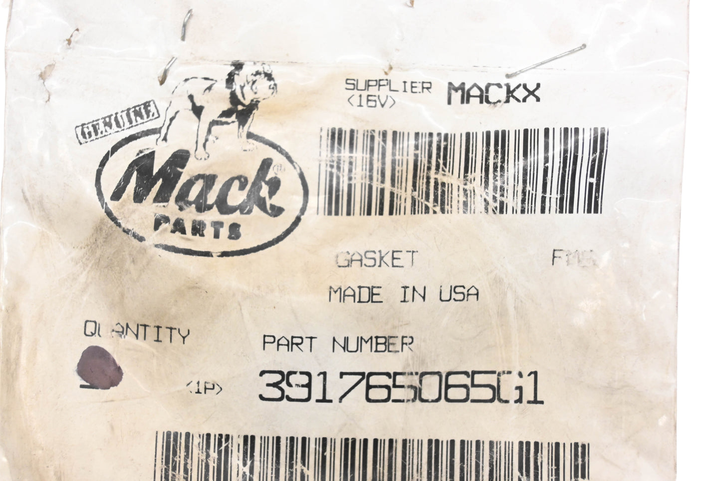 Mack 3917-65065G1, 391765065G1 Gasket NOS