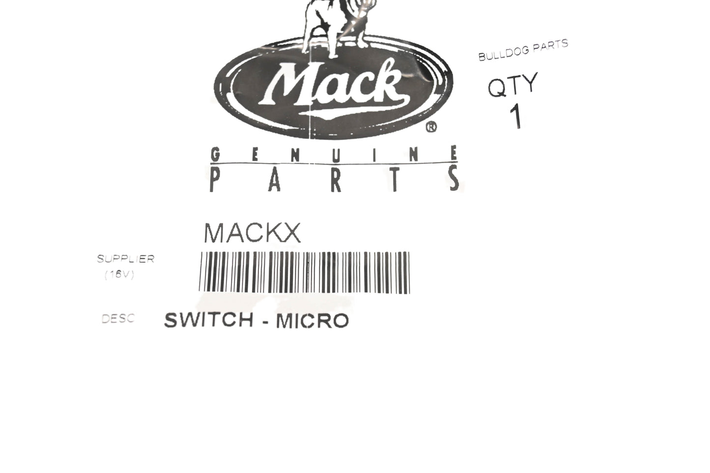 Mack 4379-RD584900, RD584900 Microswitch NOS