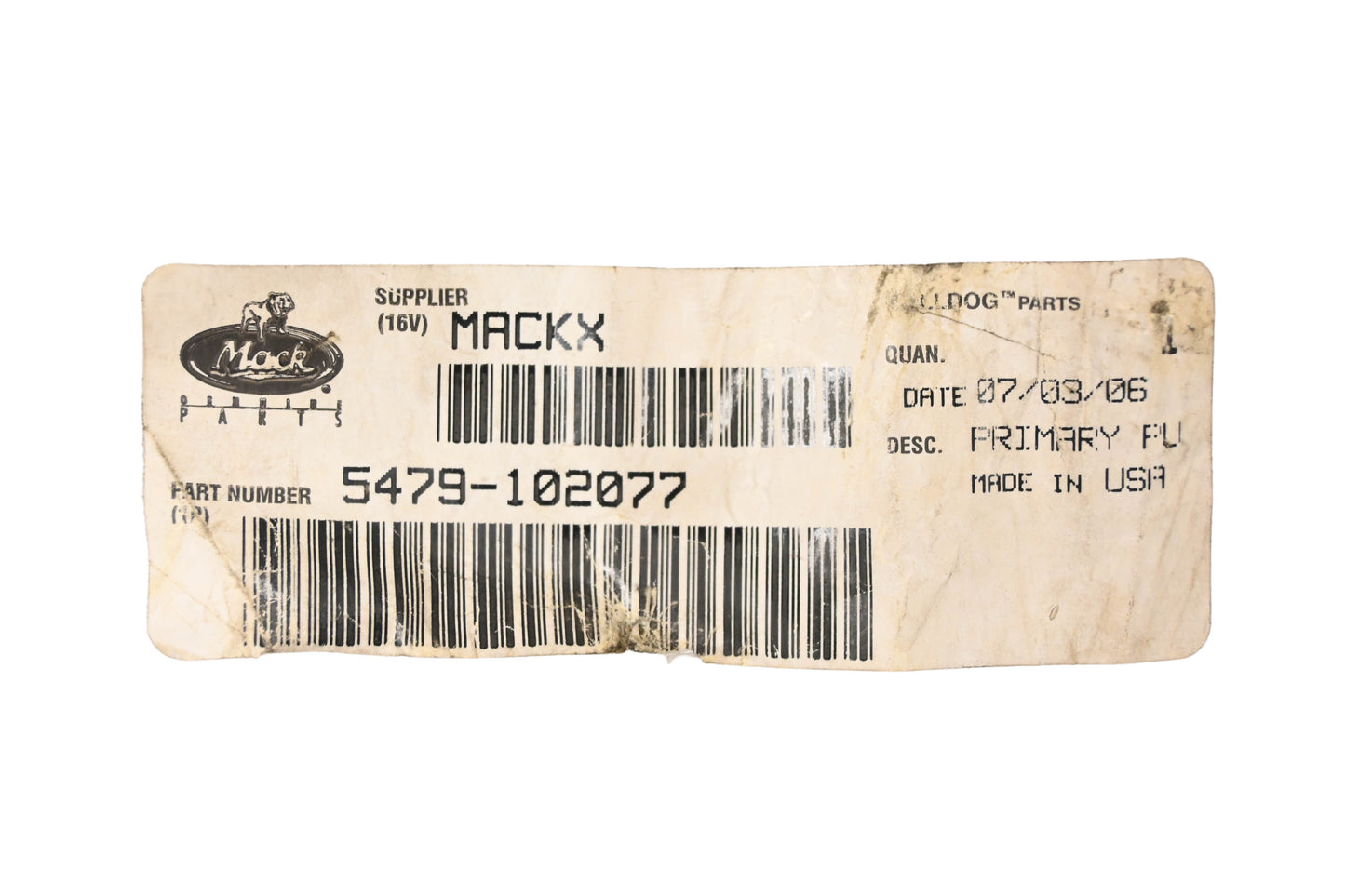 Mack 5479-102077 Primary Pump NOS