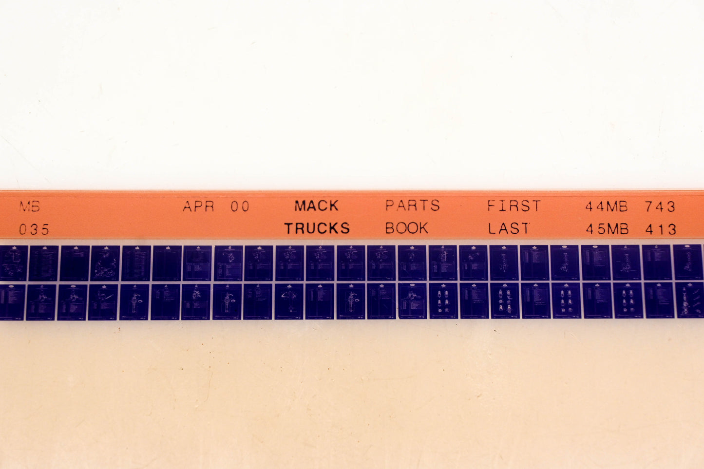 Mack MB035 44MB743 - 45MB413 Parts Microfiche NOS