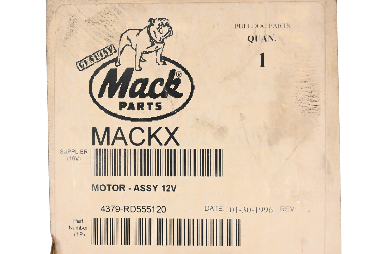 Mack 4379-RD555120, RD-5-5512-0, 73R0912 Red Dot Blower Motor Kit NOS
