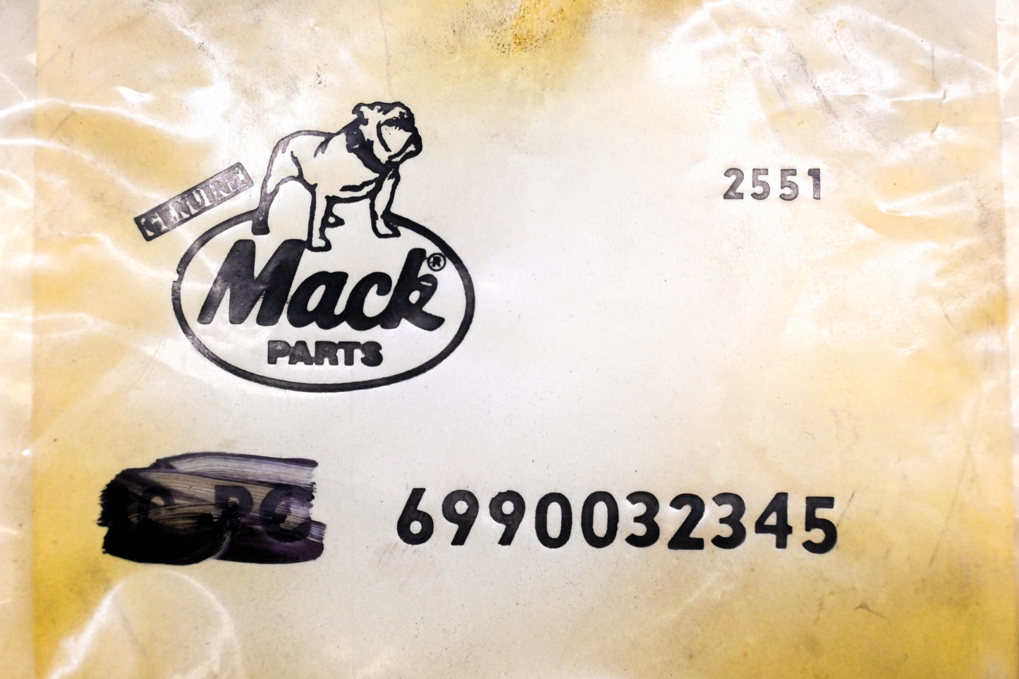 Mack 6990032345, 6990-032345 O-Ring NOS