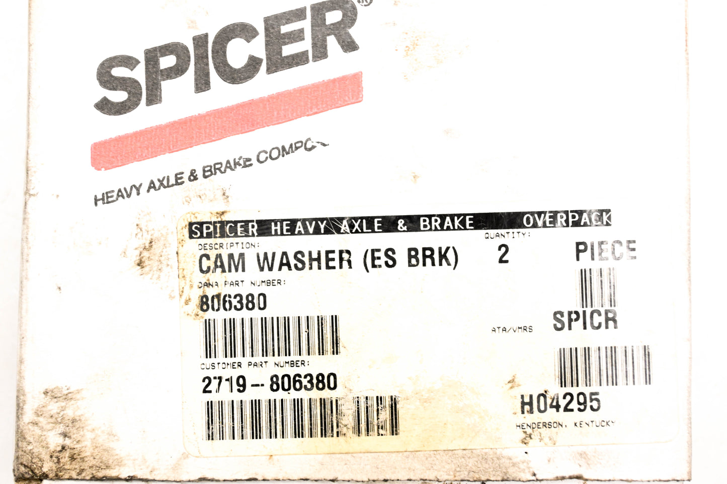 Mack 2719-806380 Spicer Cam Washers Qty 2 NOS