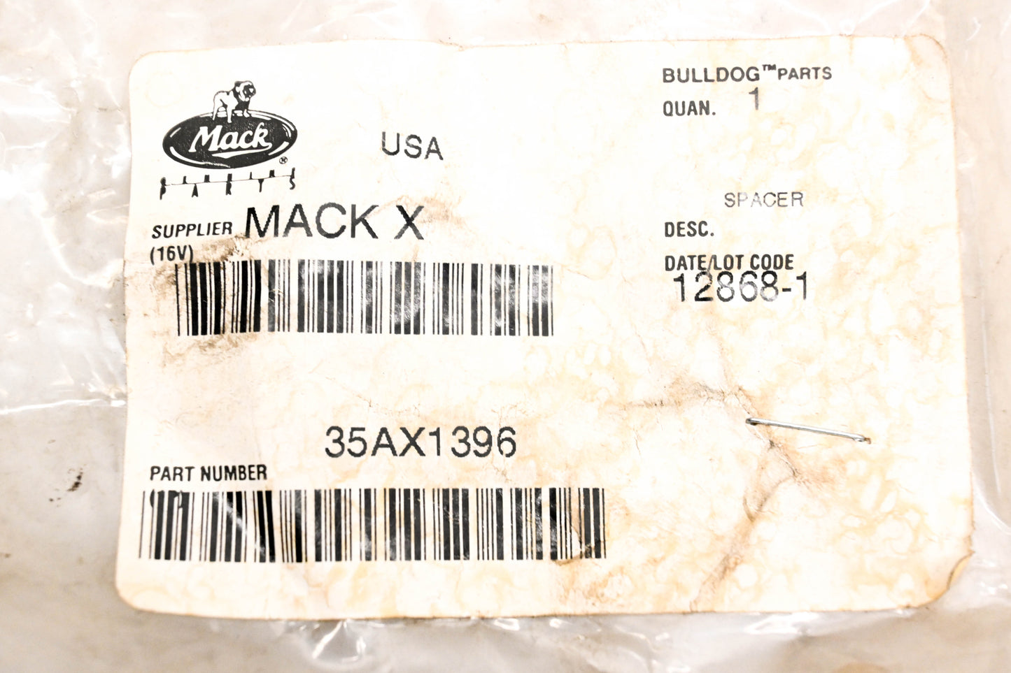 Mack 35AX1396 Spacer NOS