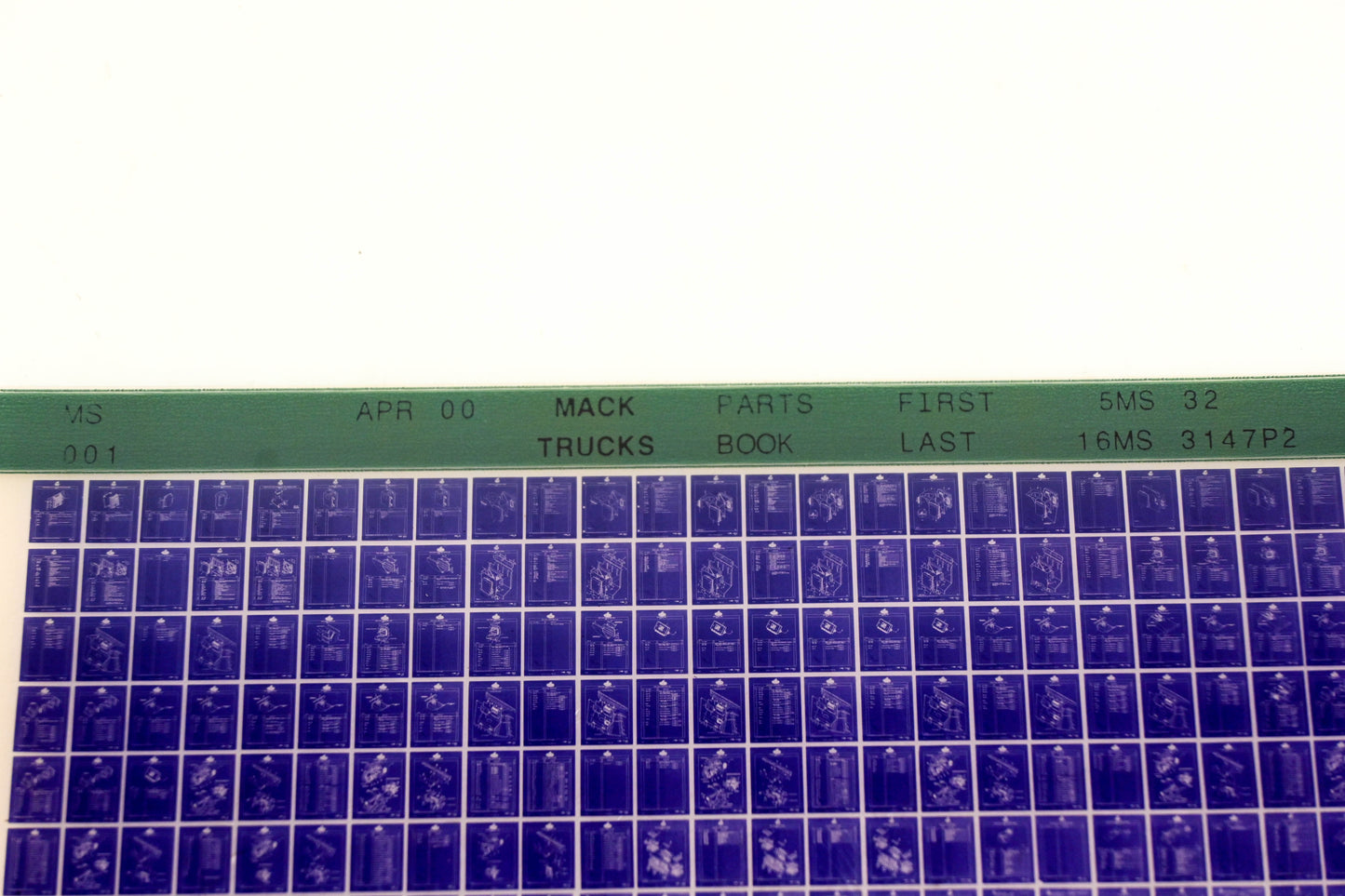 Mack MS001 5MS32 - 16MS3147P2 Parts Microfiche NOS