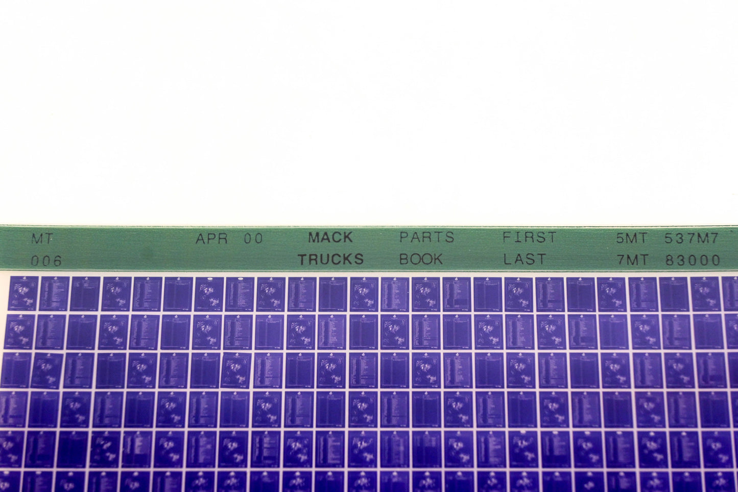 Mack MT006 5MT537M7 - 7MT83000 Parts Microfiche NOS