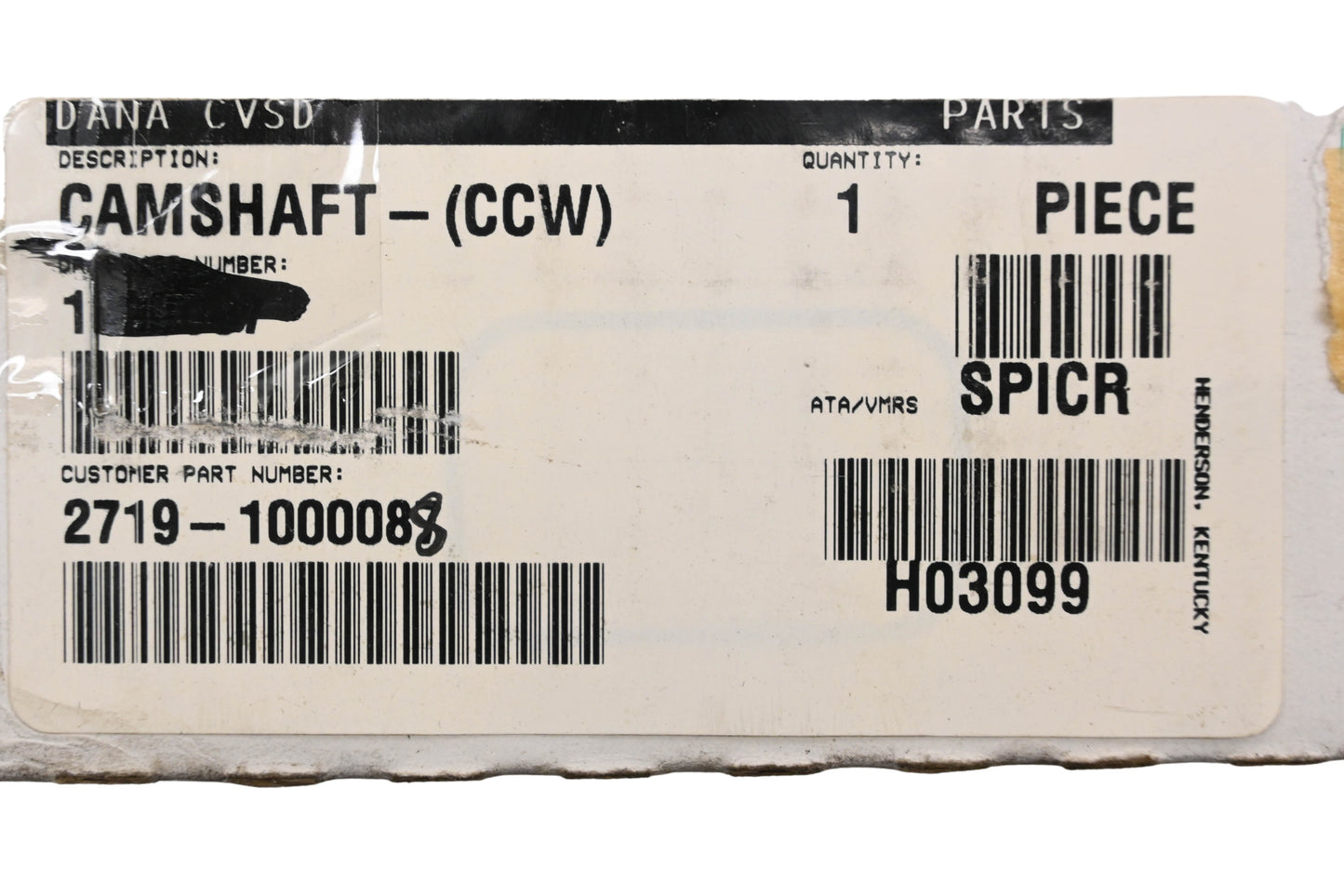Mack 2719-1000088 Spicer Dana Camshaft