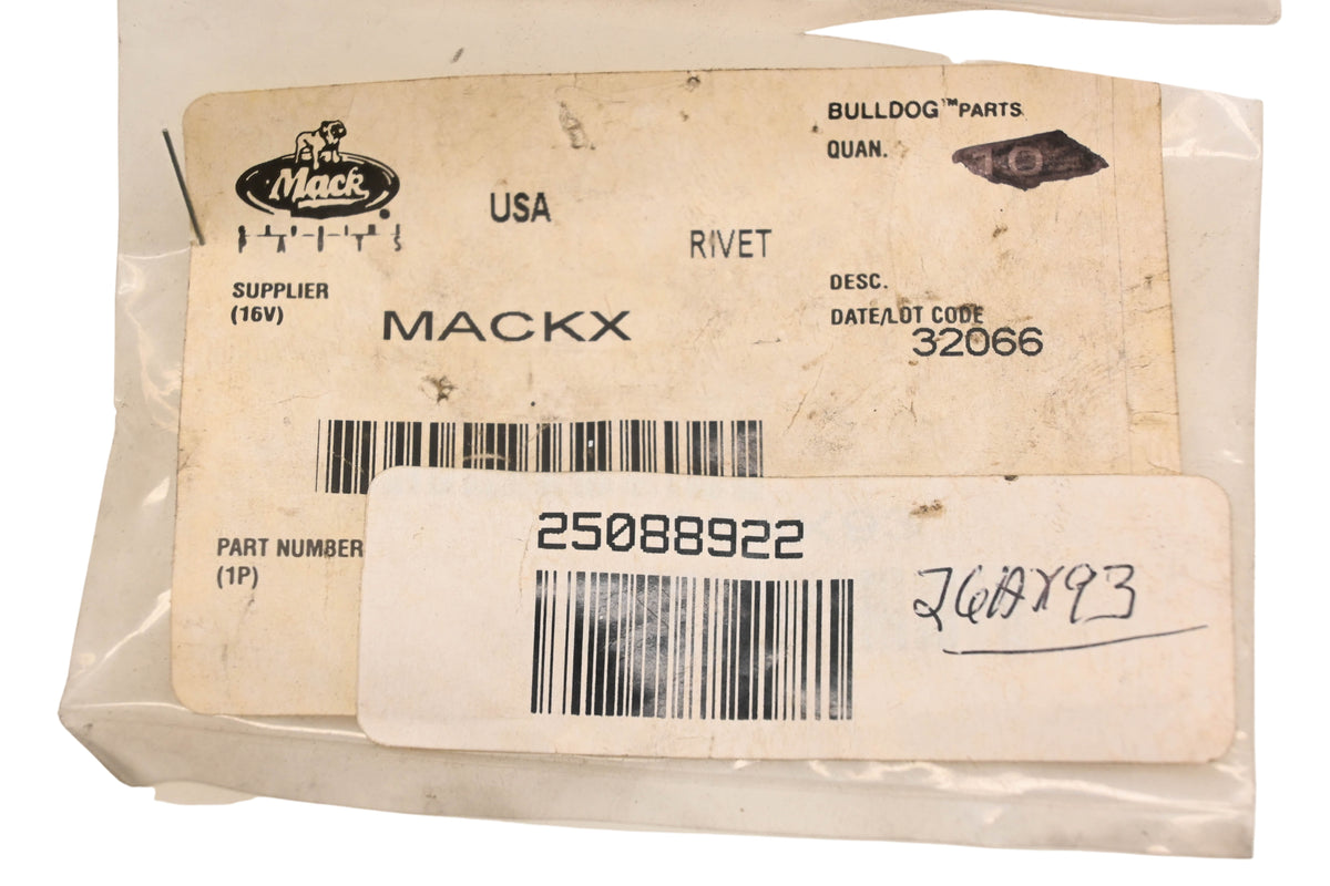 Mack 25088922, 26AX93 Rivet NOS
