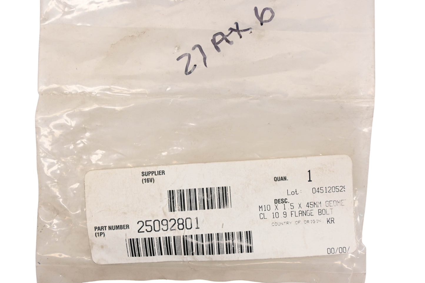 Mack 25092801, 27AM6 Flange Bolt NOS