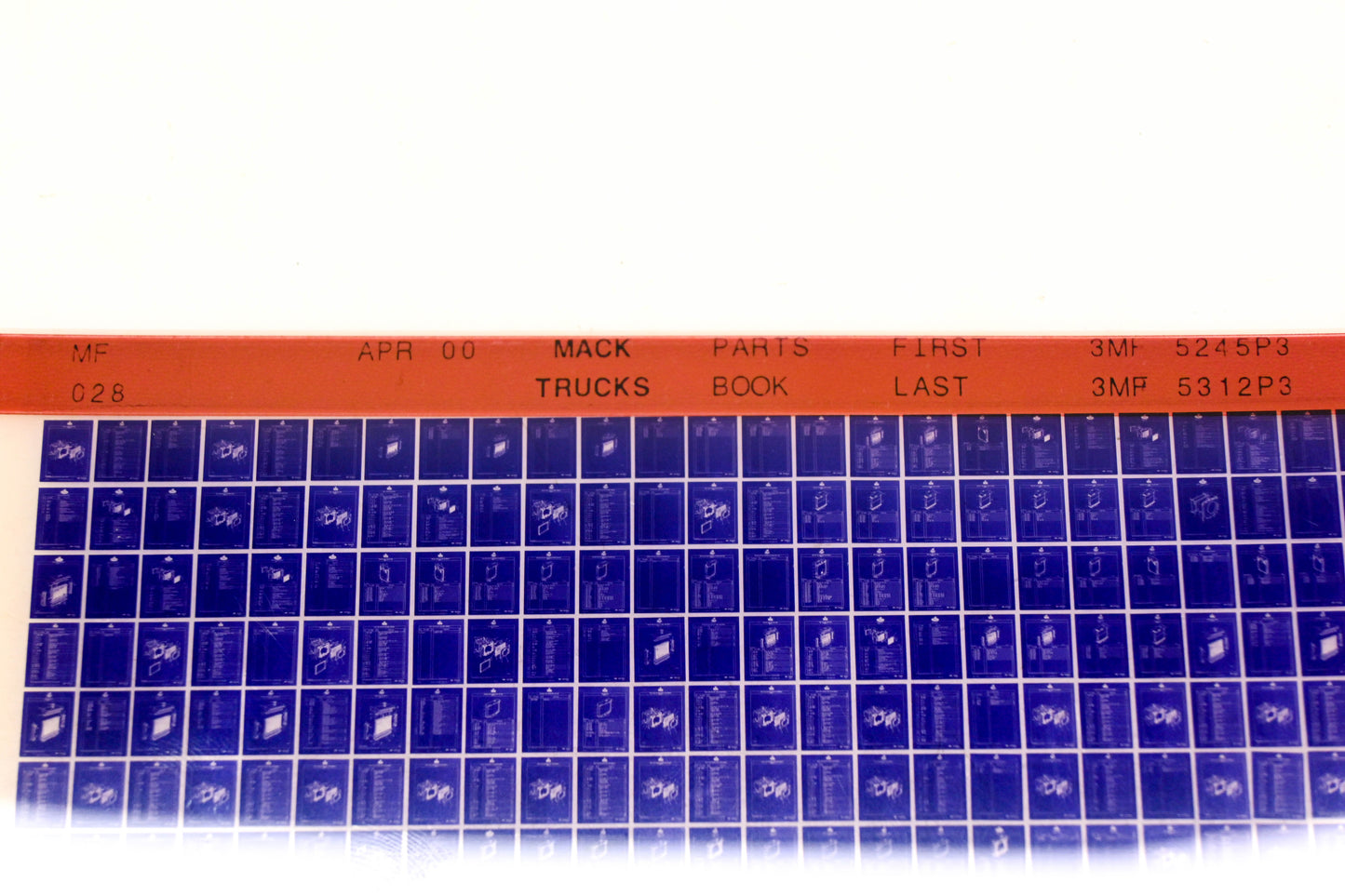 Mack MF028 3MF5245P3 - 3MF5312P3 Parts Microfiche NOS