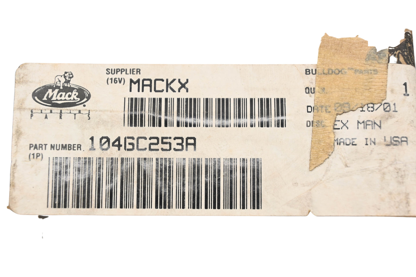Mack 104GC253A Ex Man NOS