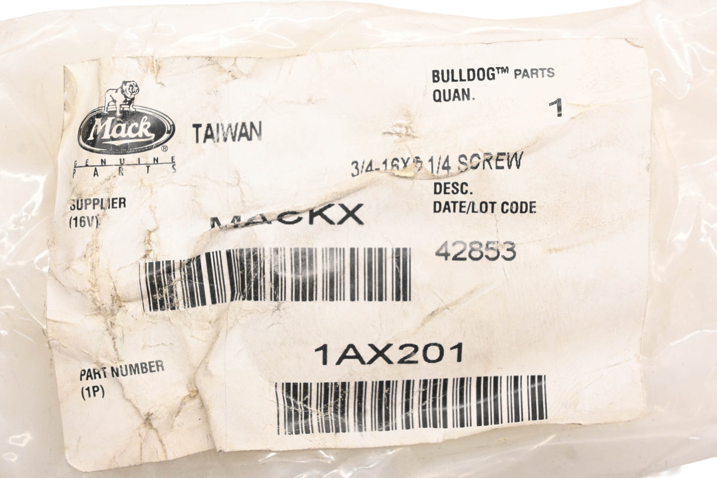 Mack 1AX201 Screw NOS