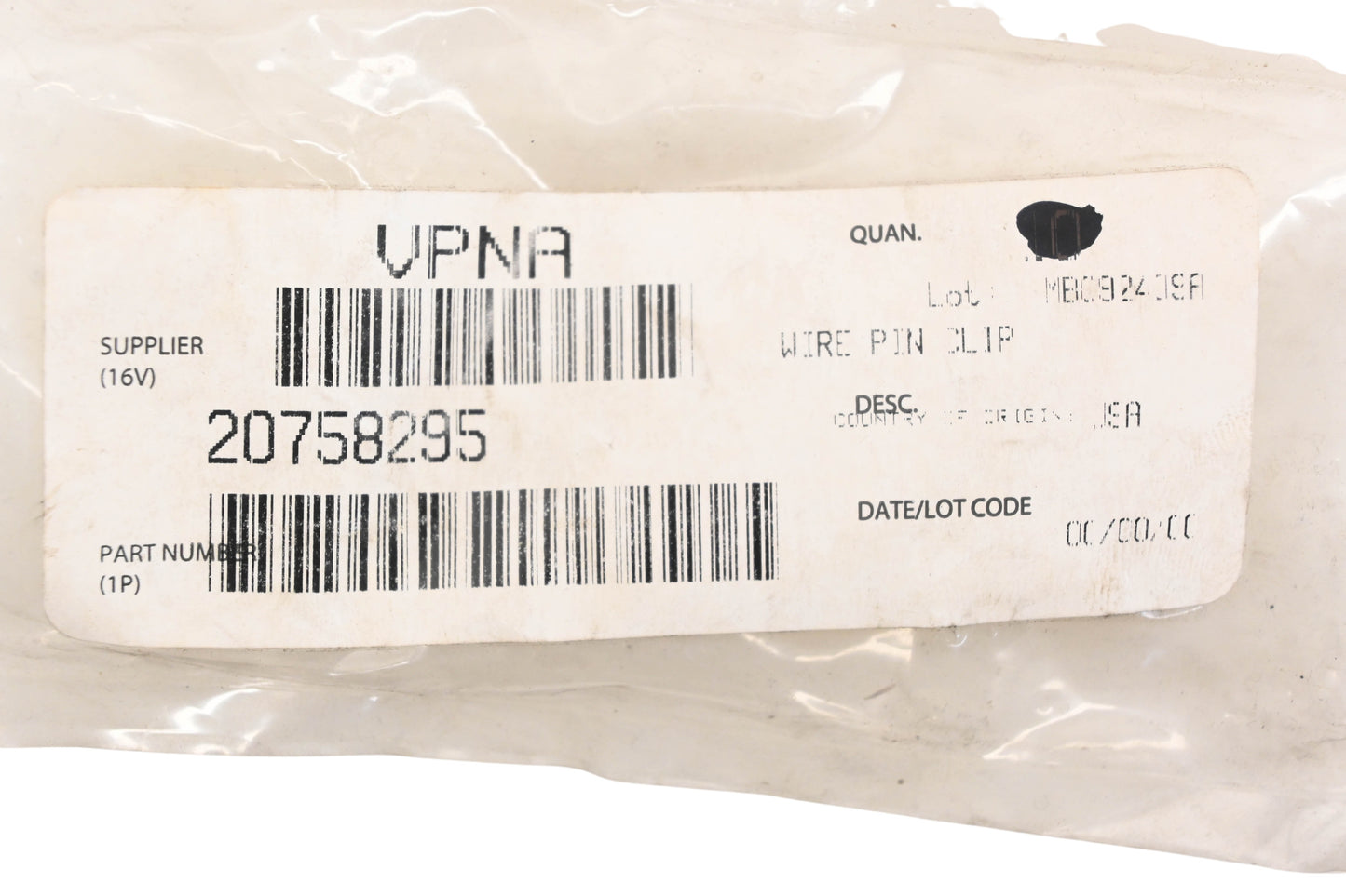 Mack 20758295 Volvo Cotter Pin NOS