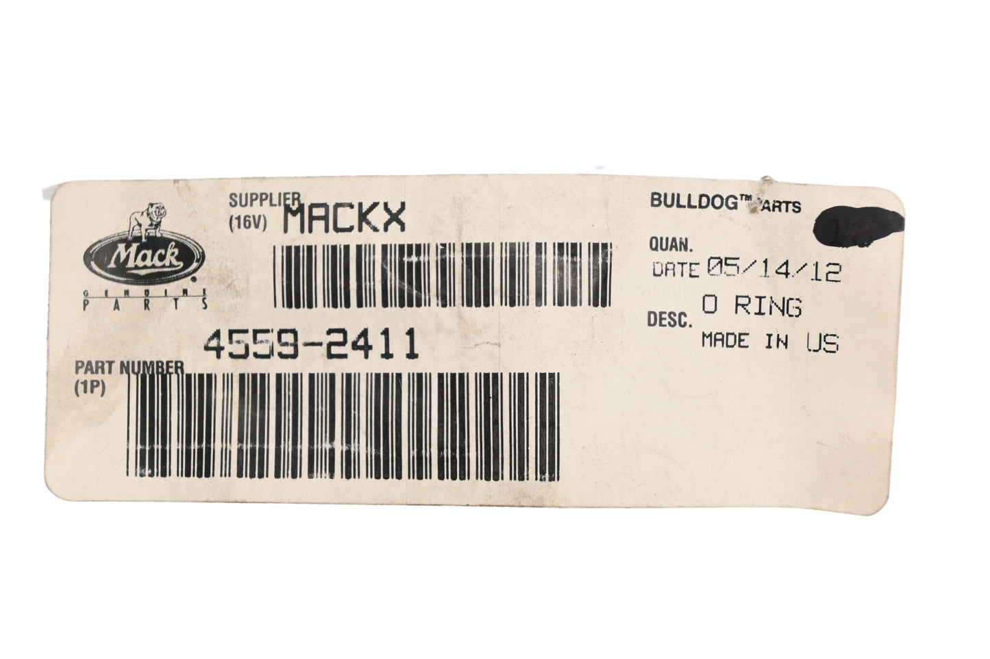 Mack 4559-2411, 45592411 O-Ring NOS