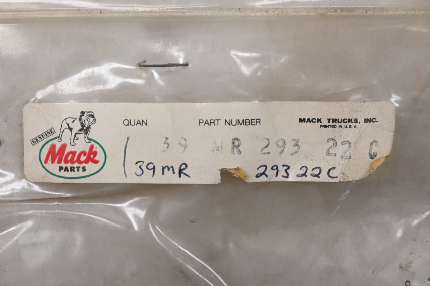 Mack 39MR29322C Cable Assembly NOS
