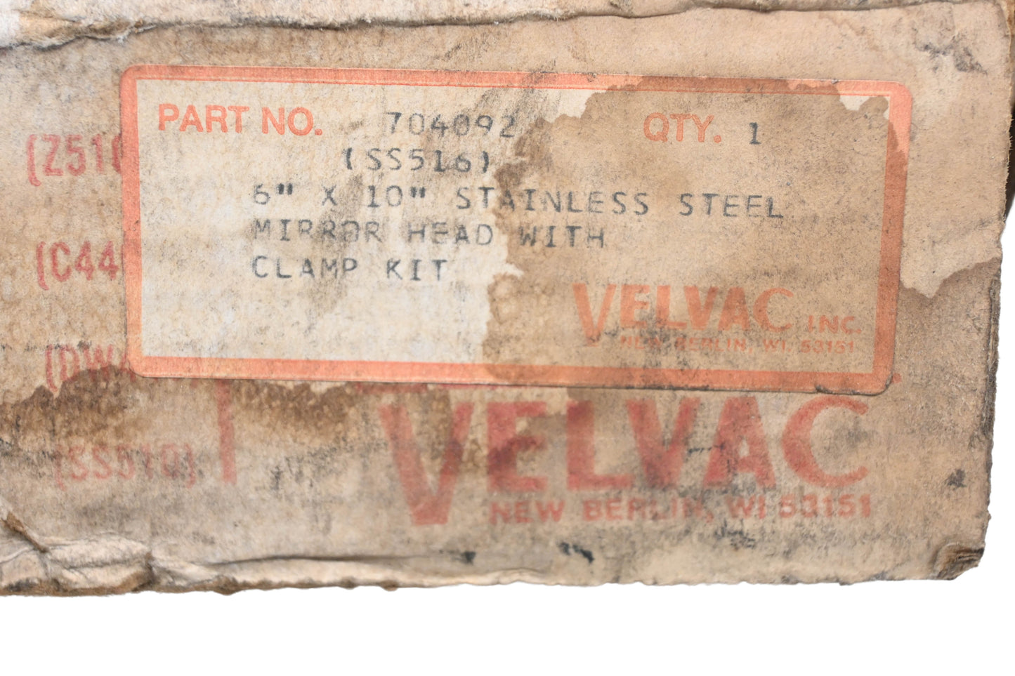 Velvac 704092 Replacement Mirror NOS