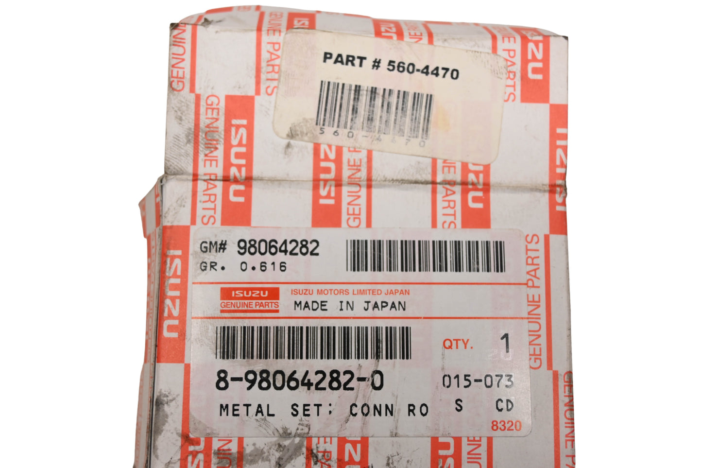 Isuzu 8-98064282-0, 560-4470 Metal Connecting Rod Bearing Kit NOS