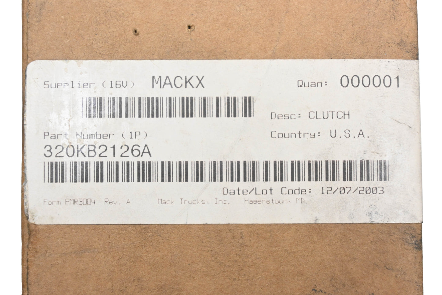 Mack 320KB2126A Sliding Clutch Gear NOS