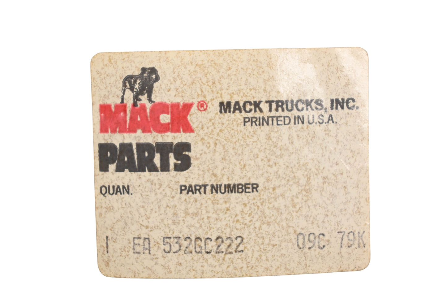 Mack 532GC222 Wear Ring NOS