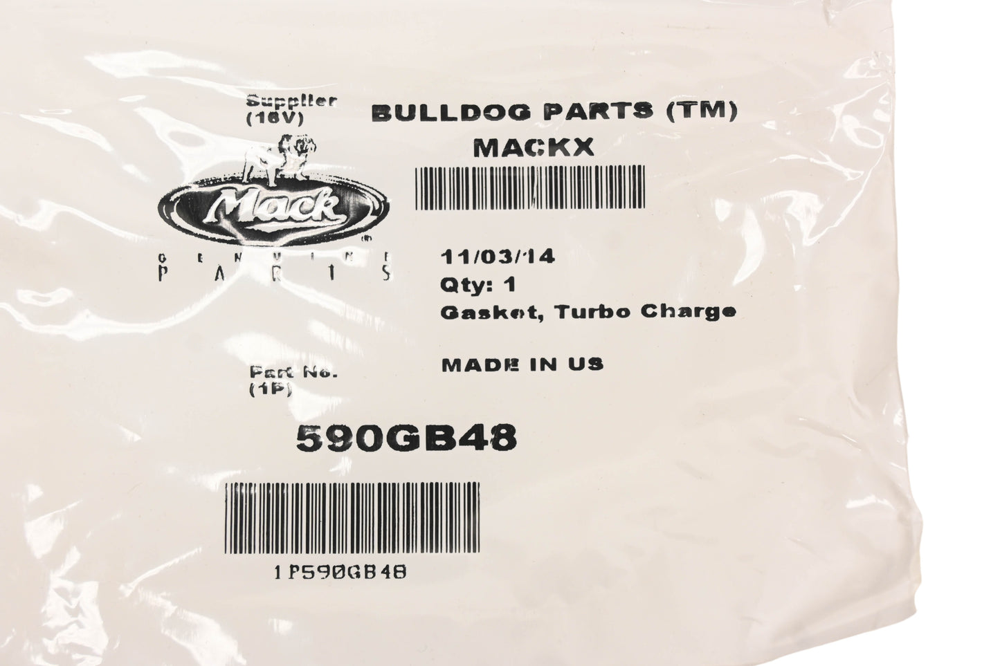 Mack 590GB48 Turbo Mounting Gasket NOS