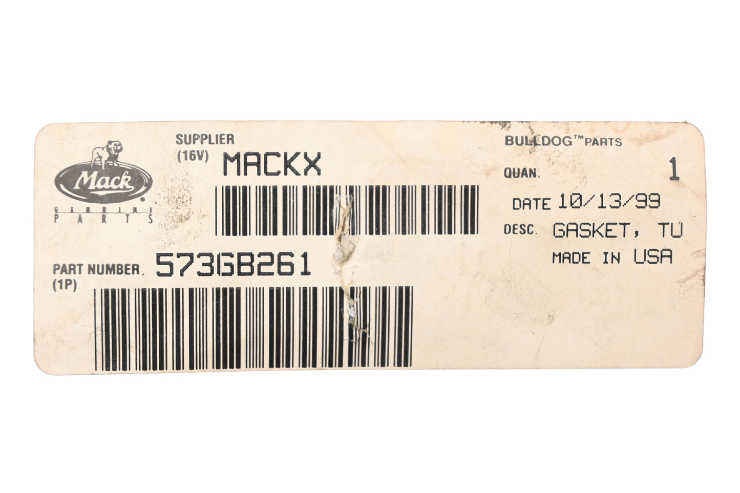 Mack 573GB261 Gasket NOS