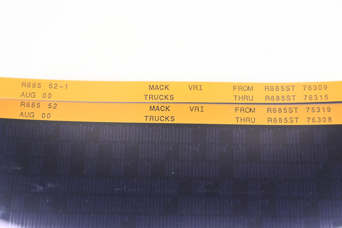 Mack R685 52, R685 52-1 R685ST75319 - R685ST76315 VRI Microfiche Lot of 2 NOS