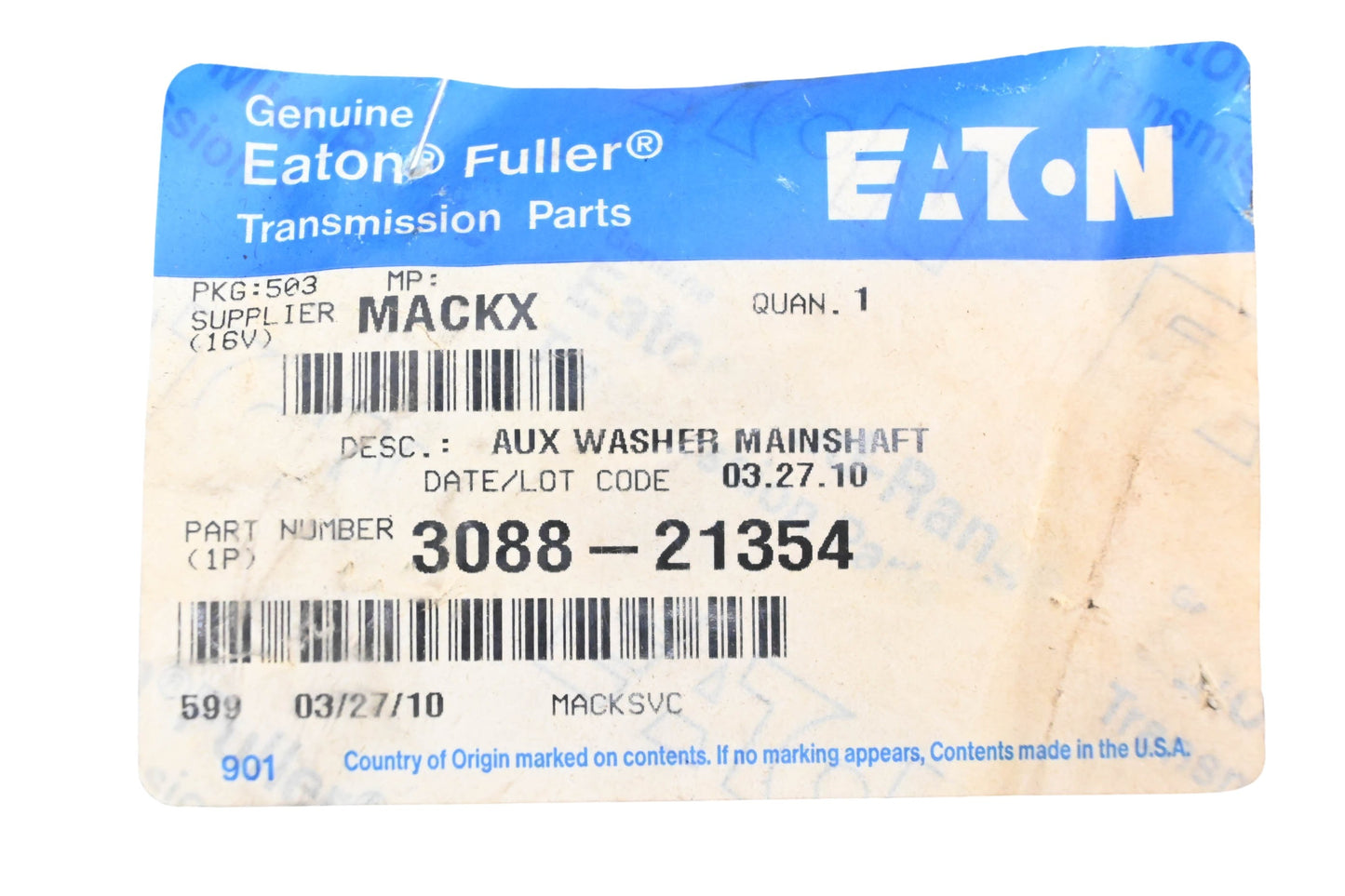 Mack 3088-21354 Eaton Fuller Washer NOS