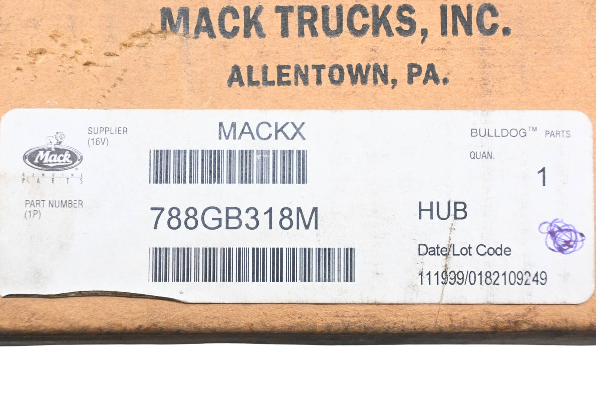 Mack 788GB318M, 25093067 Hub NOS