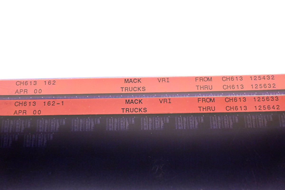 Mack CH613 162, CH613 162-1 CH613125432 - CH613125642 VRI Microfiche Lot of 2 NOS