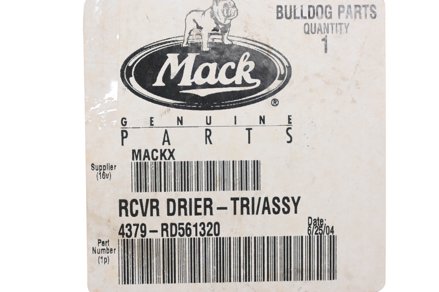 Mack 4379-RD561320, RD-5-6132-0P Red Dot Air Drier Receiver Assembly NOS