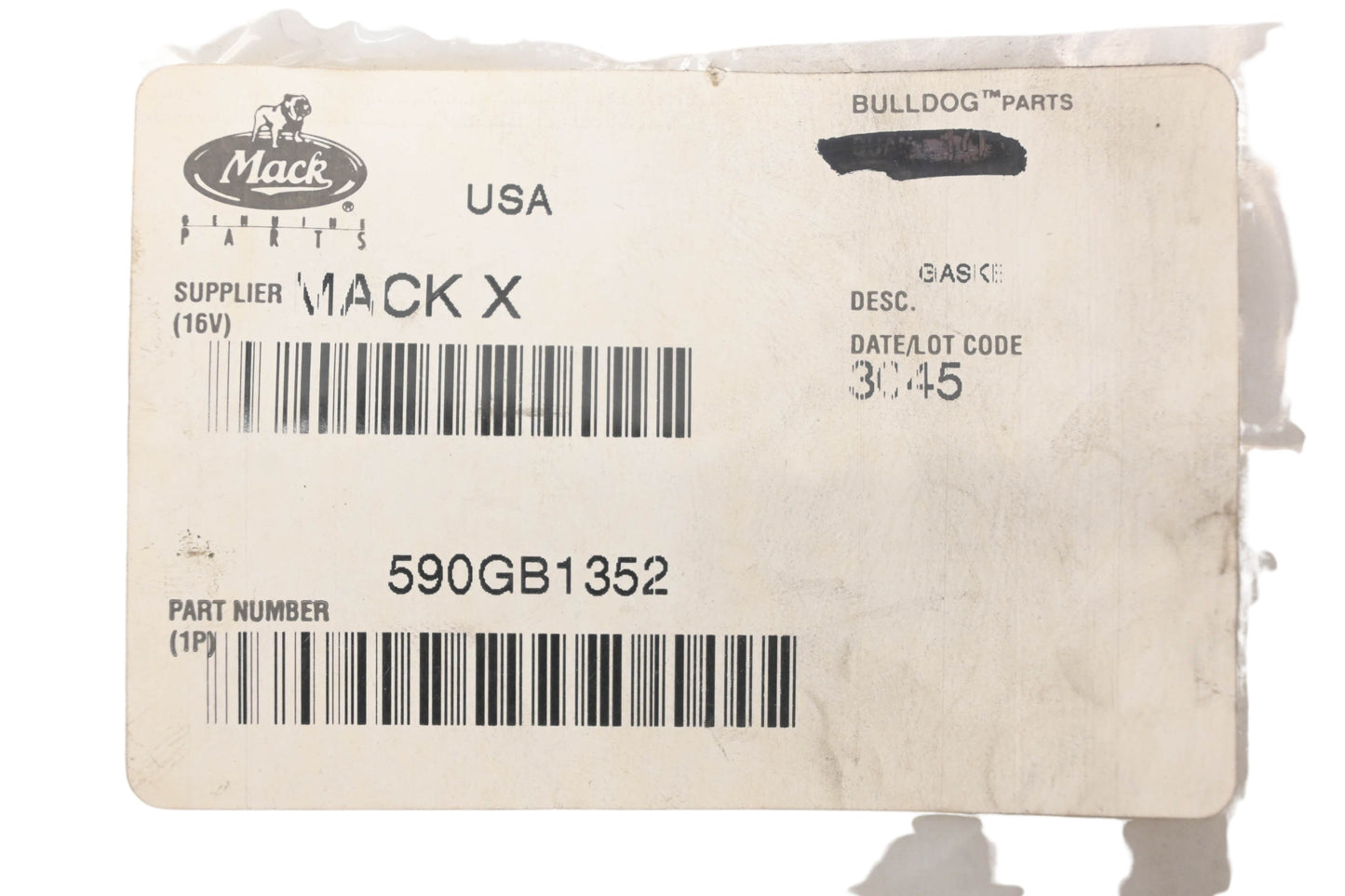 Mack 590GB1352 Upper Rear Nozzle Gaskets Qty 2 NOS
