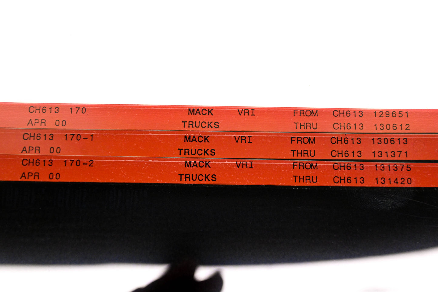 Mack CH613 170, CH613 170-1, CH613 170-2 CH613129651 - CH6143131420 VRI Microfiche Lot of 3 NOS