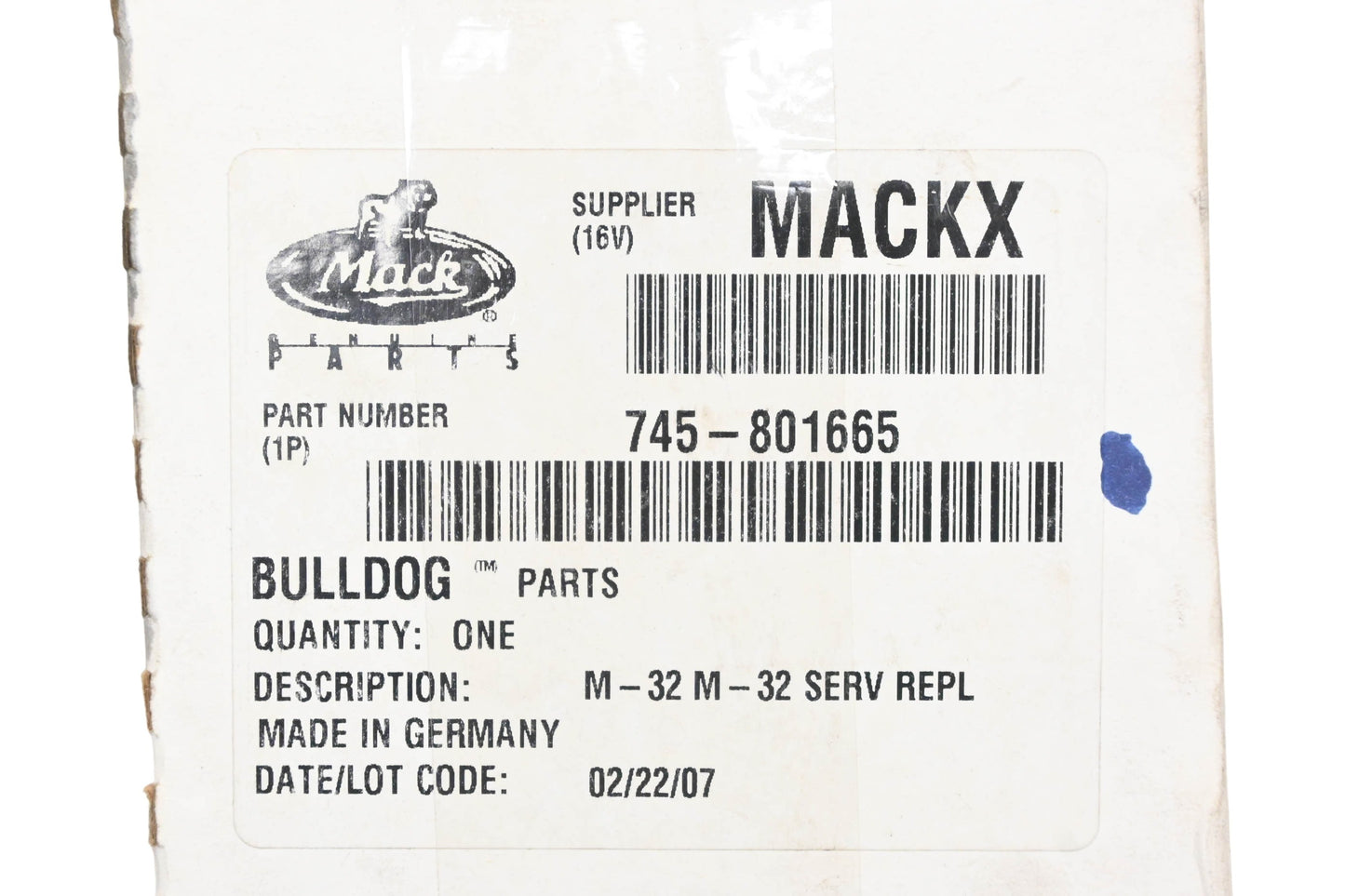 Mack 745-801665, 801665, 300387 Bendix ABS M-32 Brake Valve NOS