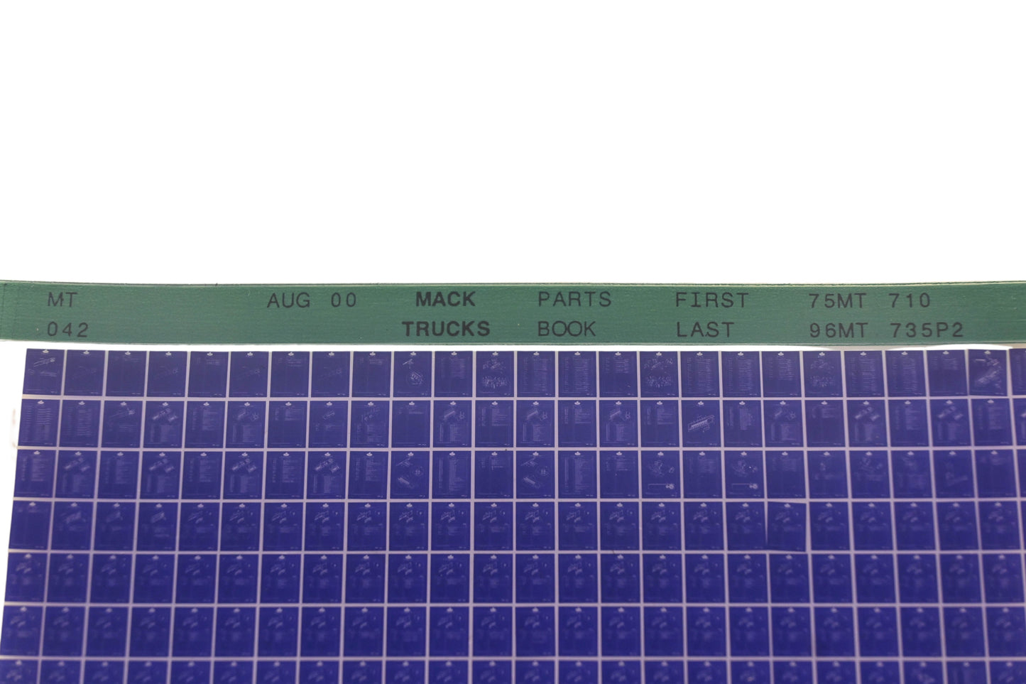 Mack MT042 Parts Book 75MT710 -96MT735P2 Microfiche NOS