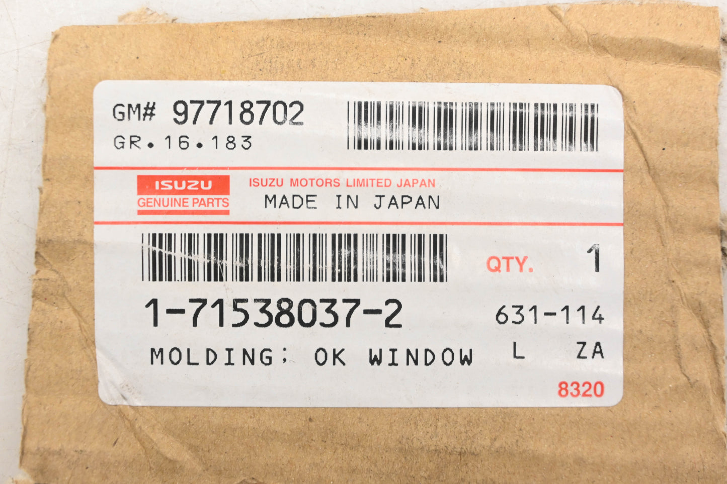 Izuzu 1-71538037-2, 97718702 Molding 66" NOS