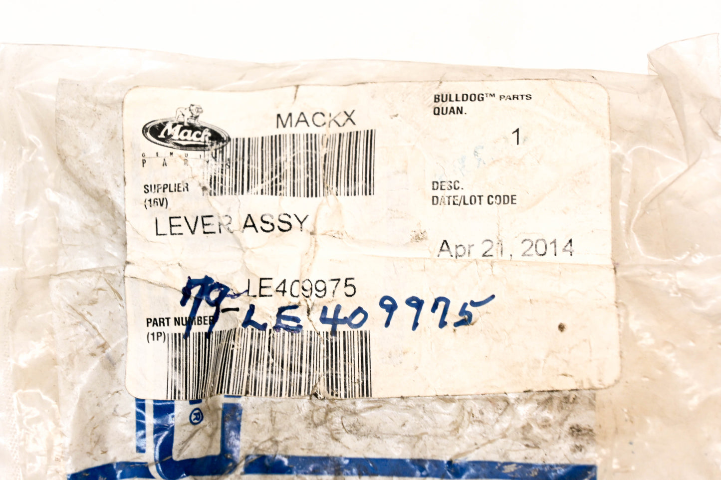 Mack 79-LE409975, 79LE409975 Ambac Lever Assembly NOS