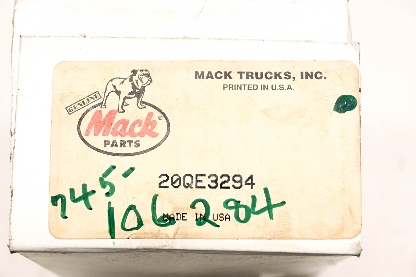 Mack 20QE3294, 745-106284, T-292496-B Bendix BP-1 Rear Air Brake Proportioning Valve NOS