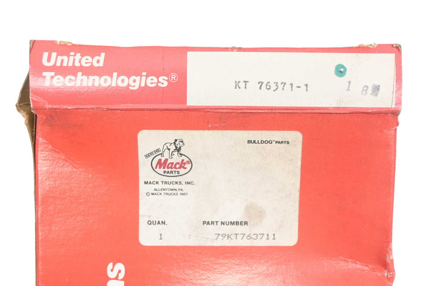 Mack 79KT763711, KT76371-1 United Technologies Gasket & Seal Kit NOS