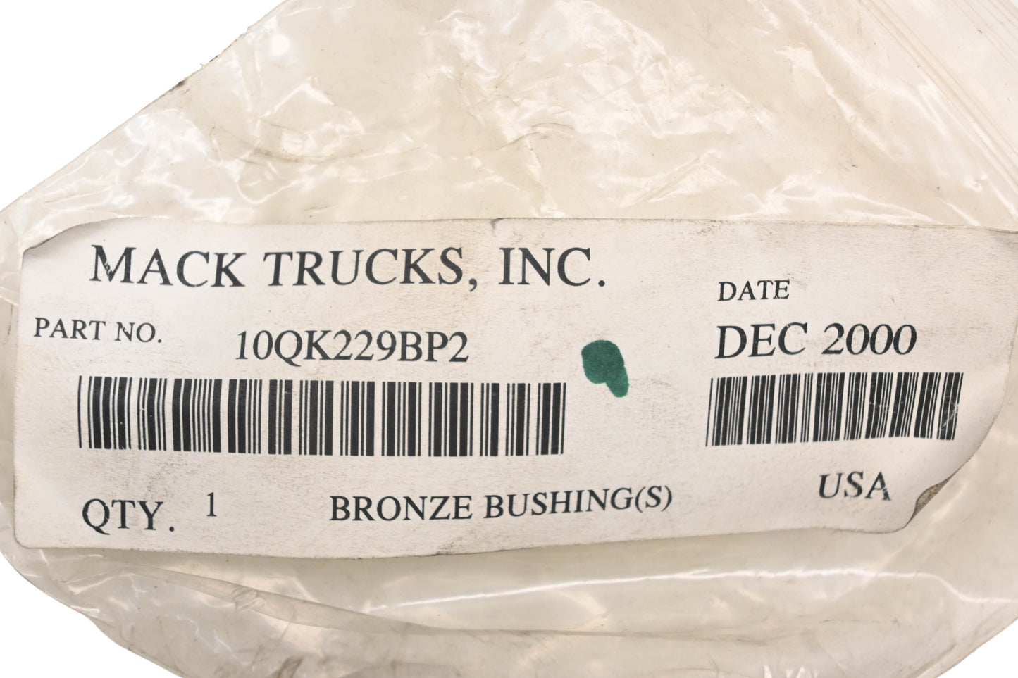 Mack 10QK229BP2 Bronze Bushing NOS