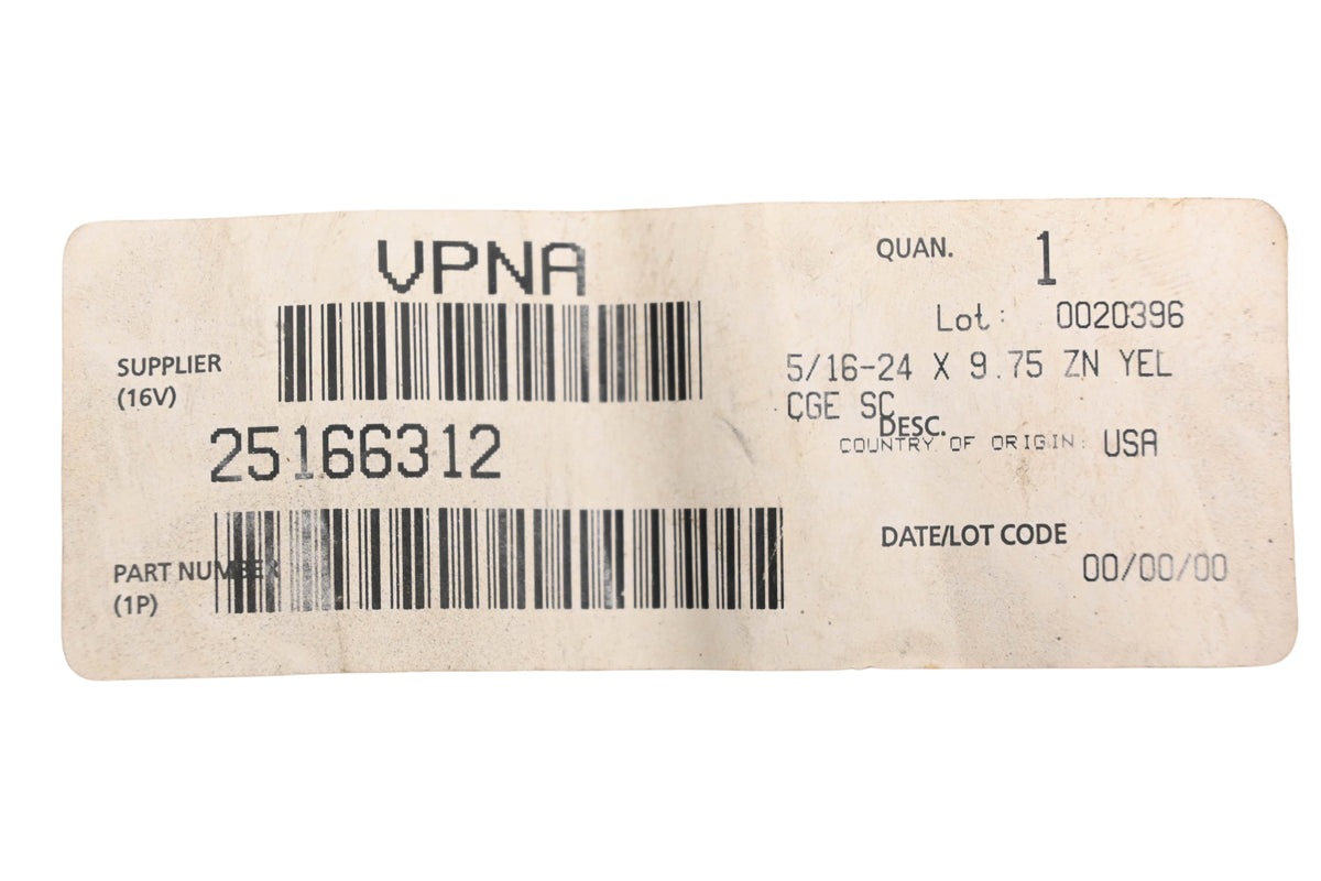 Mack 25166312 Volvo Hold Down Bolt NOS