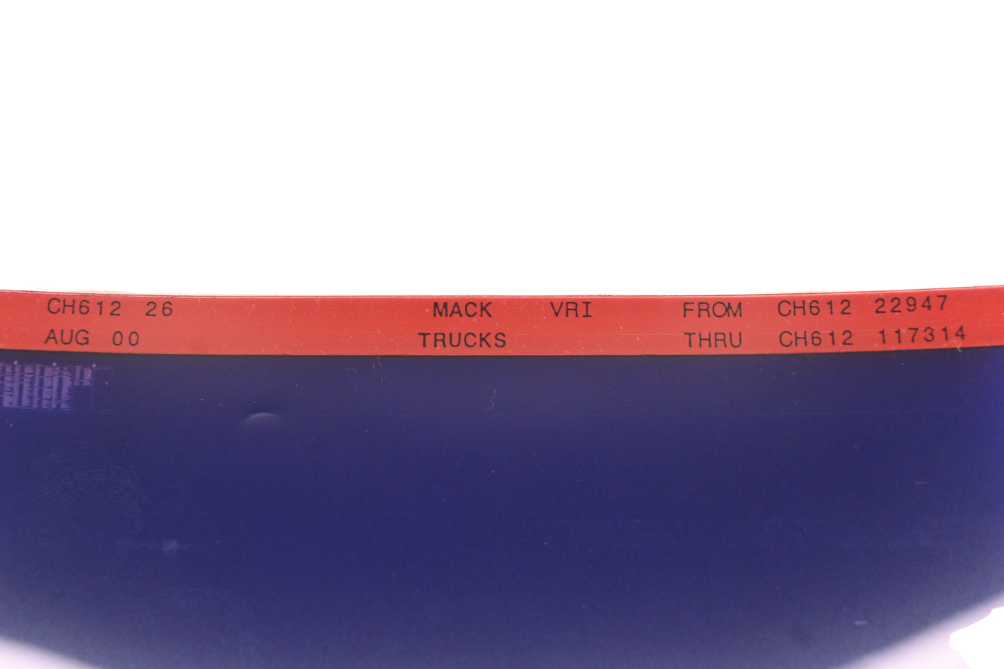 Mack CH612 26 CH61222947 - CH612117314 VRI Microfiche NOS