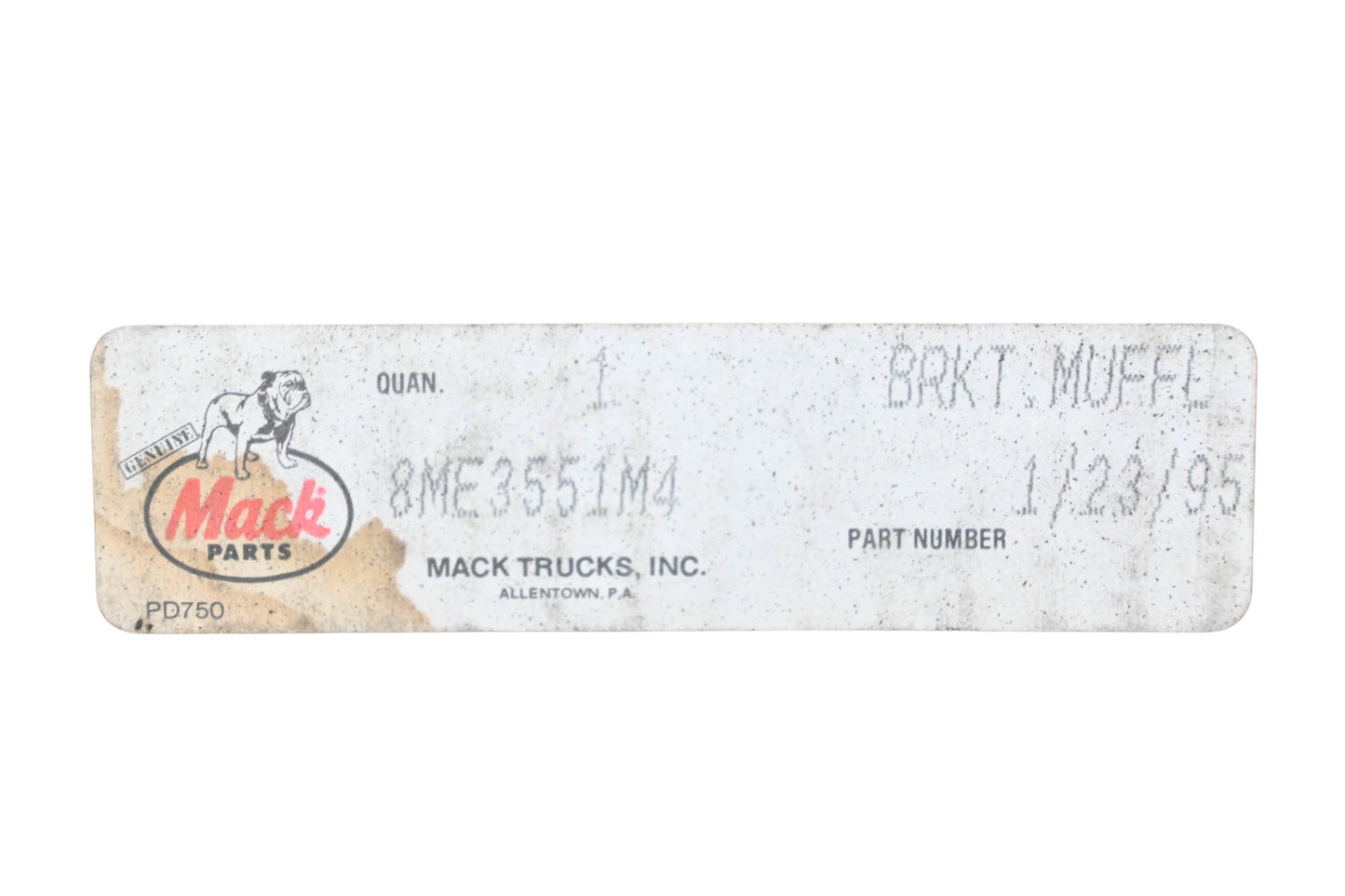 Mack 8ME3551M4 Muffler Clamp Bracket