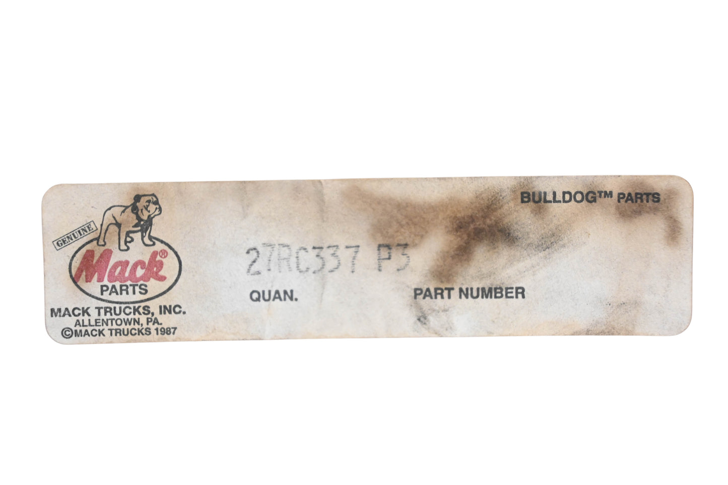 Mack 27RC337P3 Clutch Control Cable NOS
